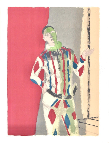 Maurice Brianchon, L'Arlequin, Souvenirs Et Portraits D'Artistes, Lithograph