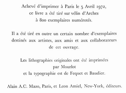 Maurice Brianchon, L'Arlequin, Souvenirs Et Portraits D'Artistes, Lithograph