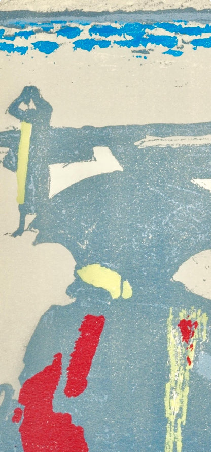 Maurice Brianchon, Saint-Jean-De-Luz, La Plage, Prints From The Mourlot Press, Lithograph