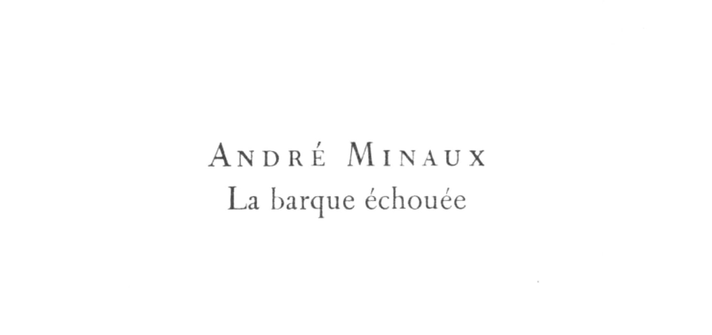 Andr Minaux, La Barque Choue, Prints From The Mourlot Press, Lithograph