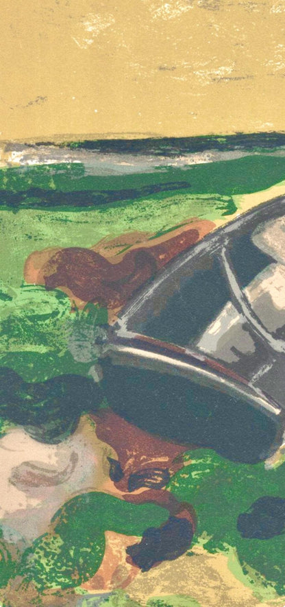 Andr Minaux, La Barque Choue, Prints From The Mourlot Press, Lithograph