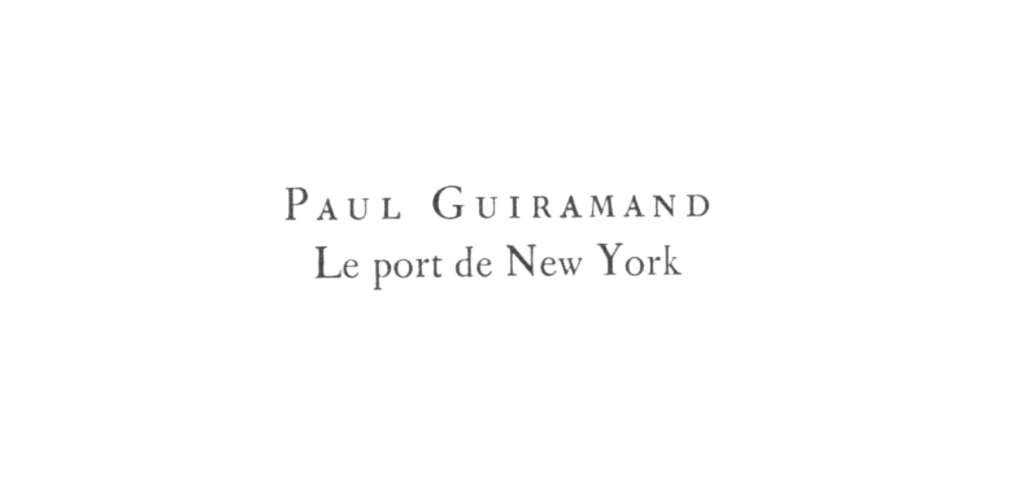 Paul Guiramand, Le Port De New York, Prints From The Mourlot Press, Lithograph