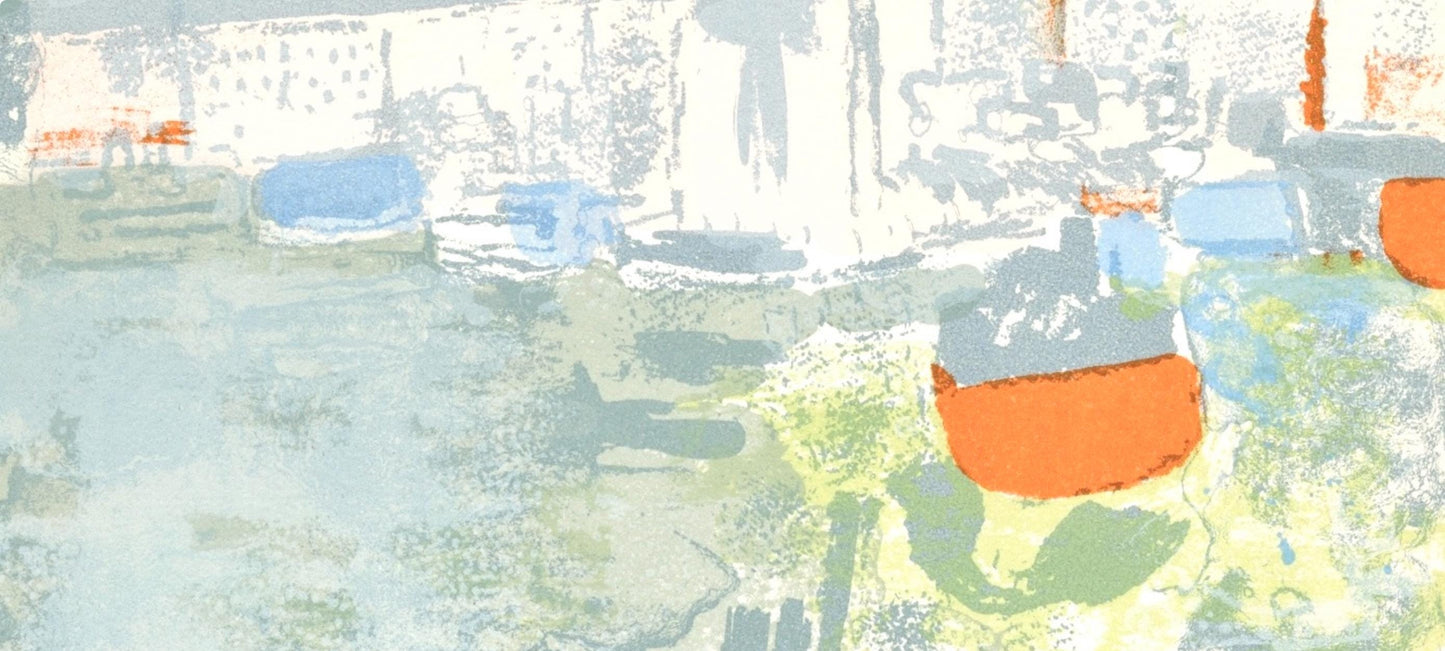 Paul Guiramand, Le Port De New York, Prints From The Mourlot Press, Lithograph