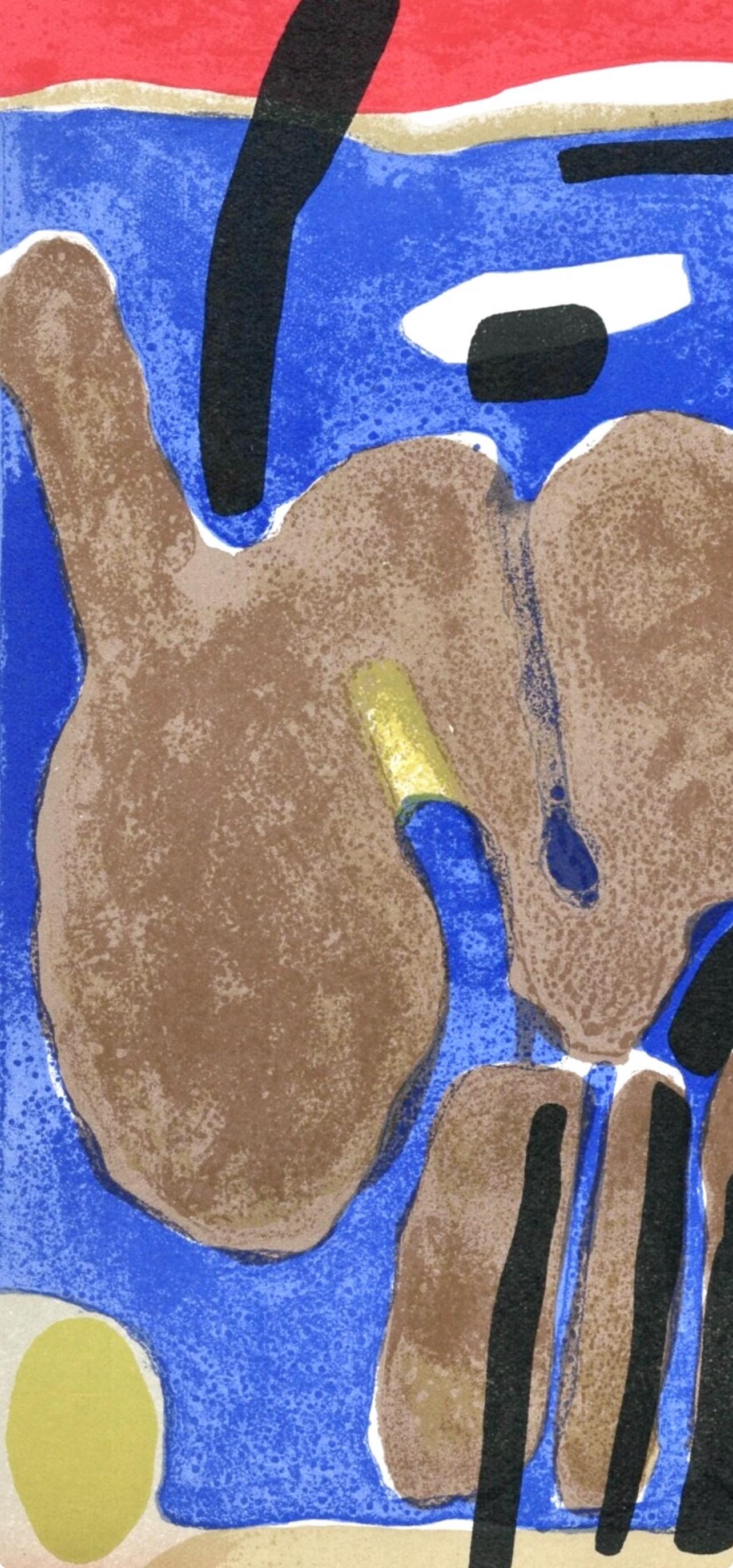 Maurice Estve, La Barque Choue, Prints From The Mourlot Press, Lithograph