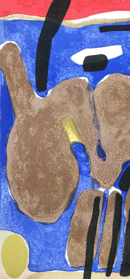 Maurice Estve, La Barque Choue, Prints From The Mourlot Press, Lithograph