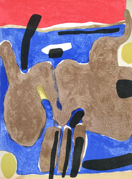 Maurice Estve, La Barque Choue, Prints From The Mourlot Press, Lithograph