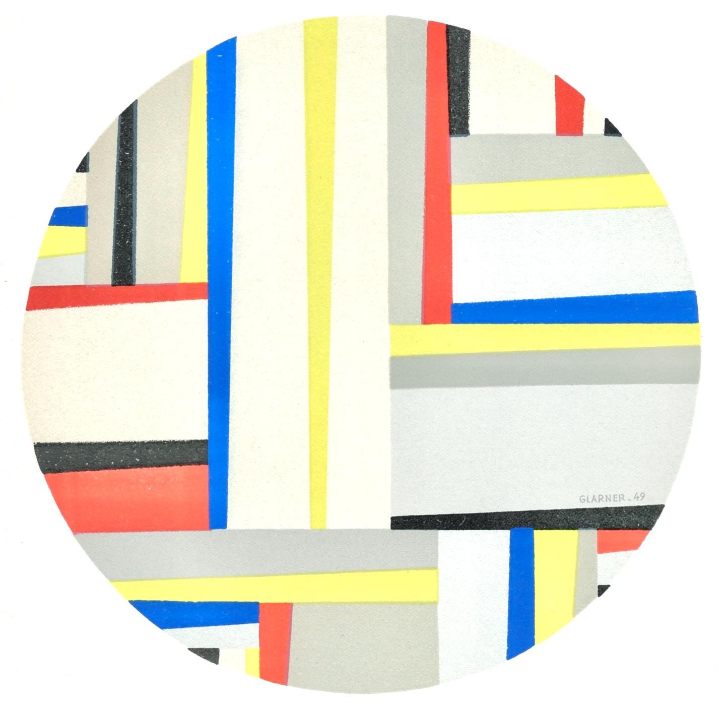 Fritz Glarner, Tondo, Prints From The Mourlot Press, Lithograph