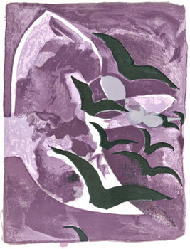 Georges Braque, Les Oiseaux De Nuit, Prints From The Mourlot Press, Lithograph