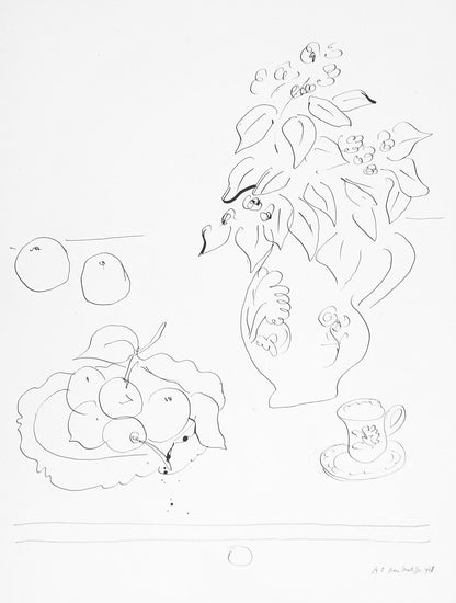 Henri Matisse, Srie A, Var. 1 (Duthuit 9), Henri Matisse, Dessins, Thmes Et Variations, Lithograph
