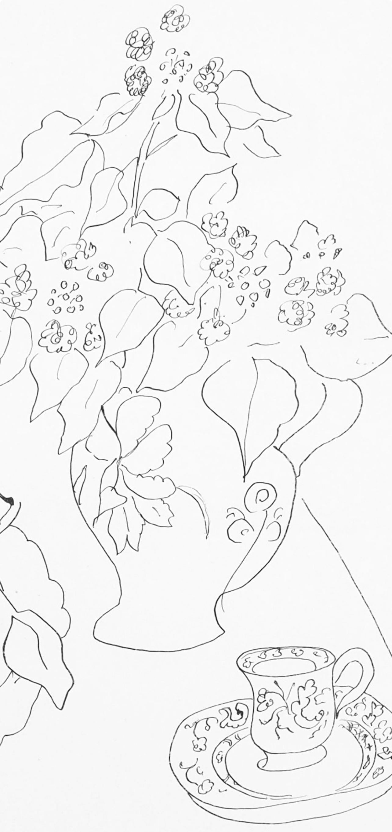 Henri Matisse, Srie S.A, Var. 1 (Duthuit 9), Henri Matisse, Dessins, Thmes Et Variations, Lithograph