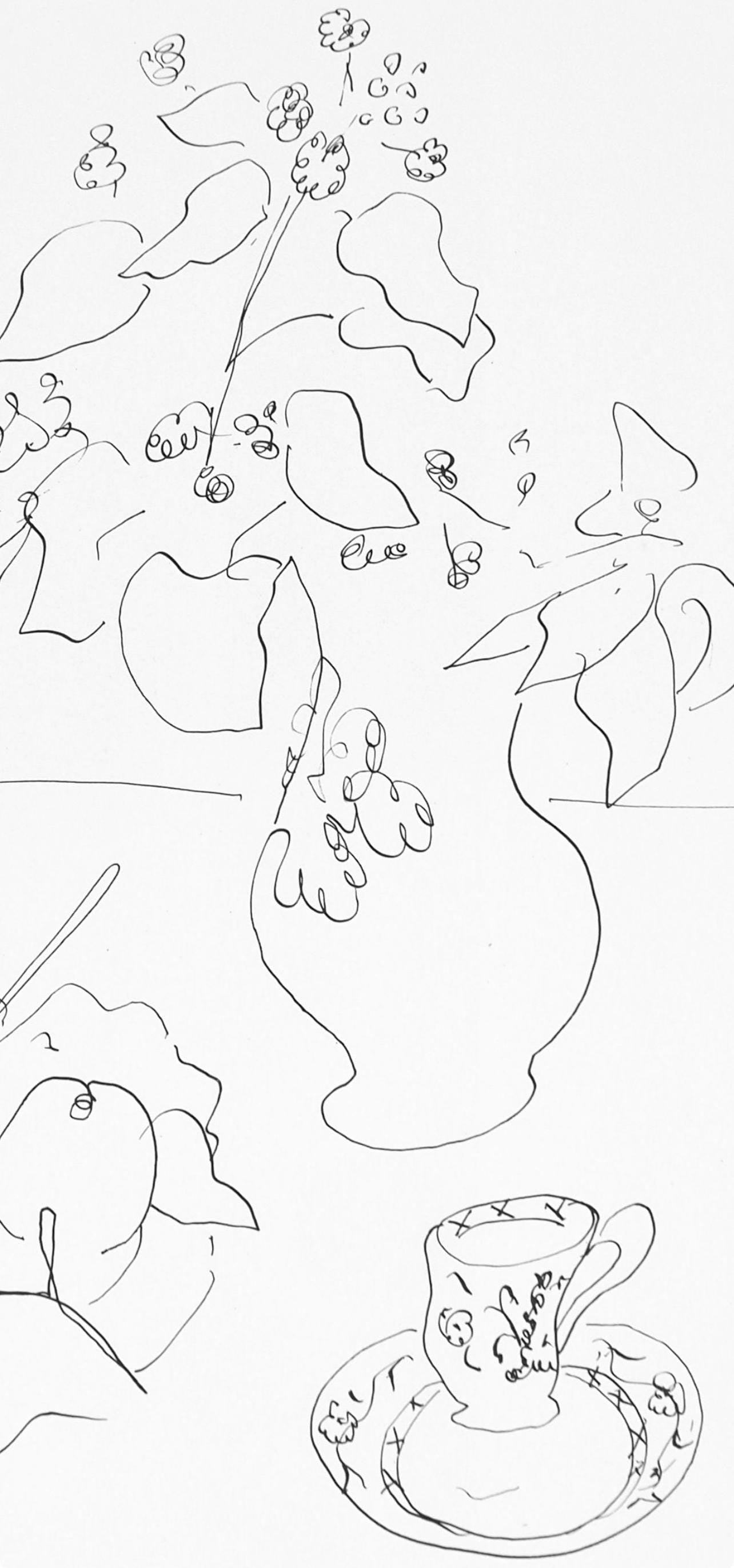 Henri Matisse, Srie A, Var. 3 (Duthuit 9), Henri Matisse, Dessins, Thmes Et Variations, Lithograph