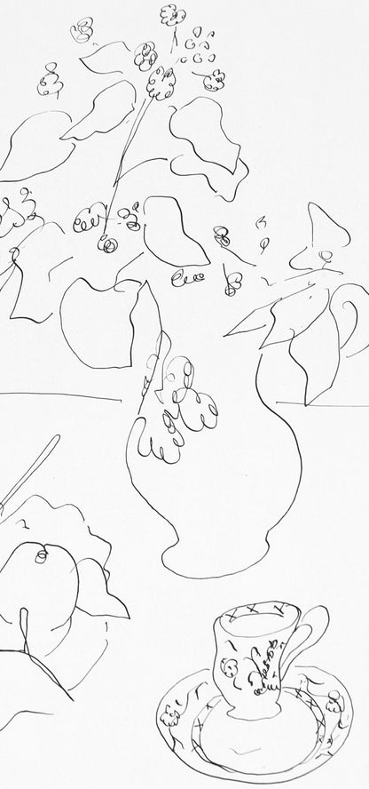 Henri Matisse, Srie A, Var. 3 (Duthuit 9), Henri Matisse, Dessins, Thmes Et Variations, Lithograph