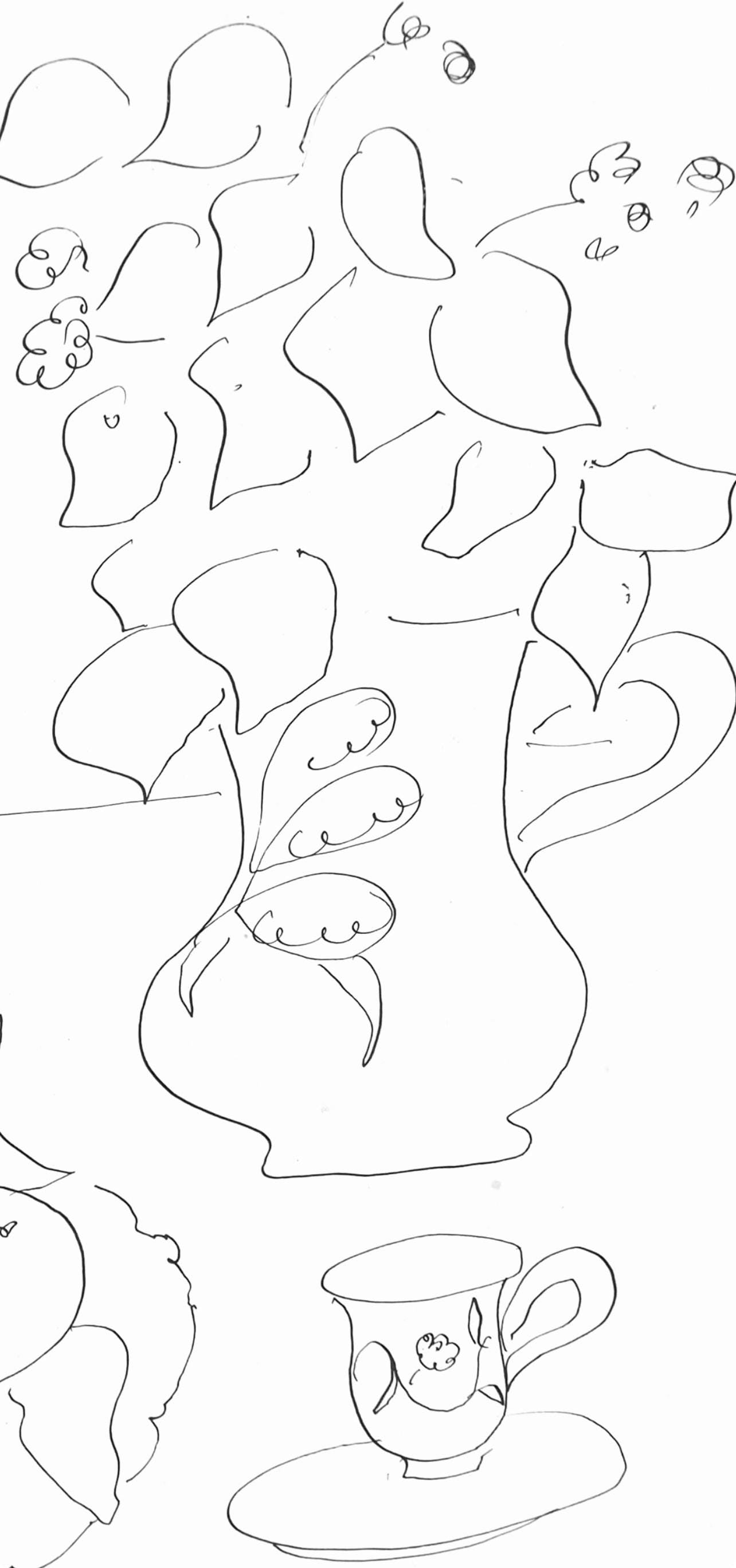 Henri Matisse, Srie A, Var. 6 (Duthuit 9), Henri Matisse, Dessins, Thmes Et Variations, Lithograph