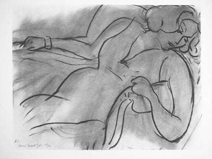 Henri Matisse, Srie B, Var. 1 (Duthuit 9), Henri Matisse, Dessins, Thmes Et Variations, Lithograph