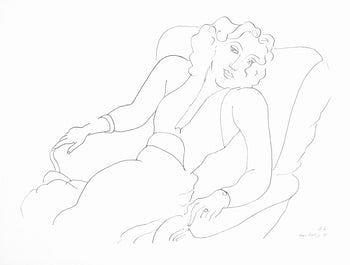 Henri Matisse, Srie B, Var. 2 (Duthuit 9), Henri Matisse, Dessins, Thmes Et Variations, Lithograph