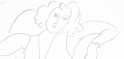 Henri Matisse, Srie B, Var. 4 (Duthuit 9), Henri Matisse, Dessins, Thmes Et Variations, Lithograph