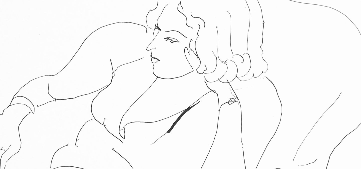 Henri Matisse, Srie B, Var. 6 (Duthuit 9), Henri Matisse, Dessins, Thmes Et Variations, Lithograph