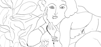 Henri Matisse, Srie C, Var. 2 (Duthuit 9), Henri Matisse, Dessins, Thmes Et Variations, Lithograph