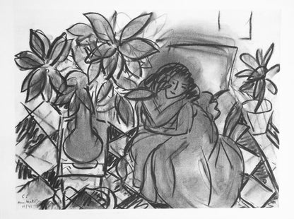 Henri Matisse, Srie C, Var. 1 (Duthuit 9), Henri Matisse, Dessins, Thmes Et Variations, Lithograph