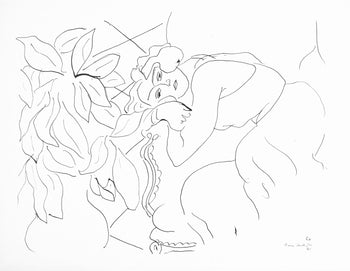 Henri Matisse, Srie C, Var. 4 (Duthuit 9), Henri Matisse, Dessins, Thmes Et Variations, Lithograph