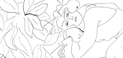 Henri Matisse, Srie C, Var. 4 (Duthuit 9), Henri Matisse, Dessins, Thmes Et Variations, Lithograph