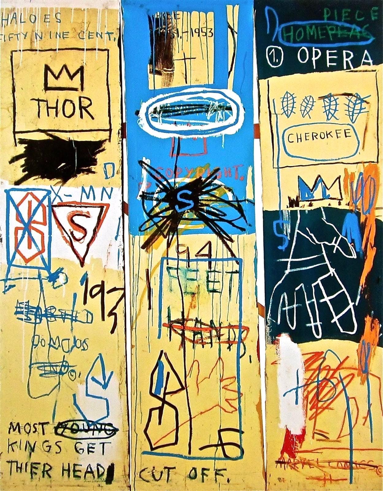 Jean-Michel Basquiat, Charles The First, Official Edition Archival Pigment Print