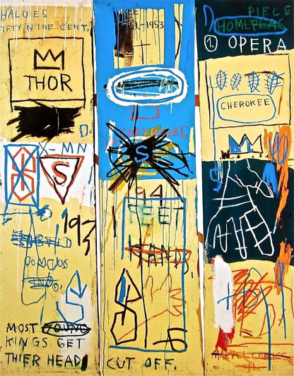 Jean-Michel Basquiat, Charles The First, Official Edition Archival Pigment Print