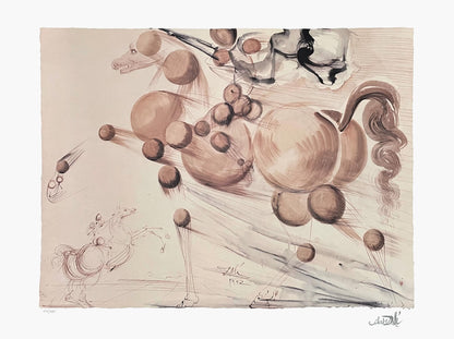 Salvador Dali, Transparent Horse, Signed, Lithograph