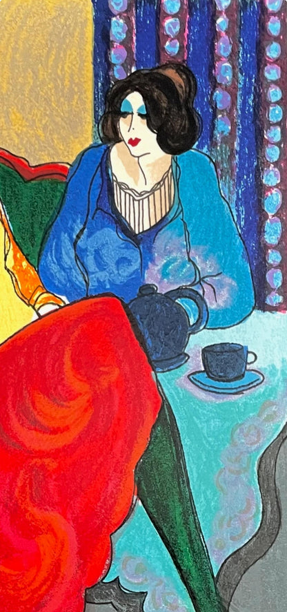 Itzchak Tarkay, Sisters, Signed, Silkscreen