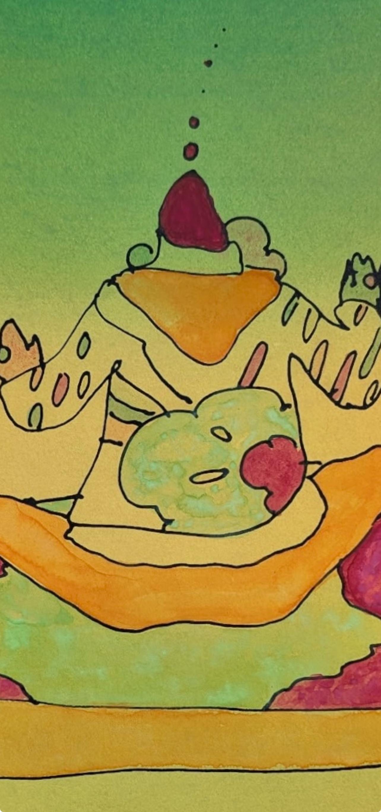 Peter Max, Magic Carpet Ride, Hand Signed, Mixed Media Watercolor And Silkscreen Painting