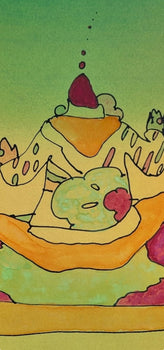 Peter Max, Magic Carpet Ride, Hand Signed, Mixed Media Watercolor And Silkscreen Painting