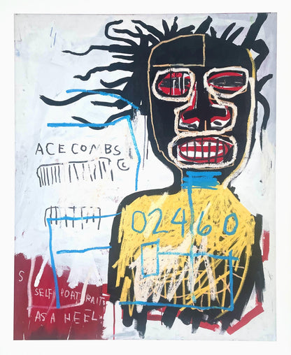 Jean-Michel Basquiat, Self-Portrait As A Heel, Official Edition Archival Pigment Print