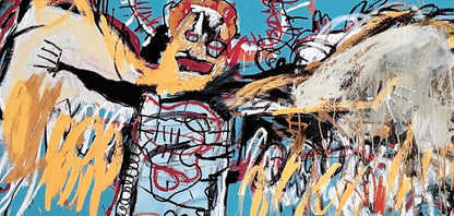 Jean-Michel Basquiat, Fallen Angel, Official Edition Archival Pigment Print