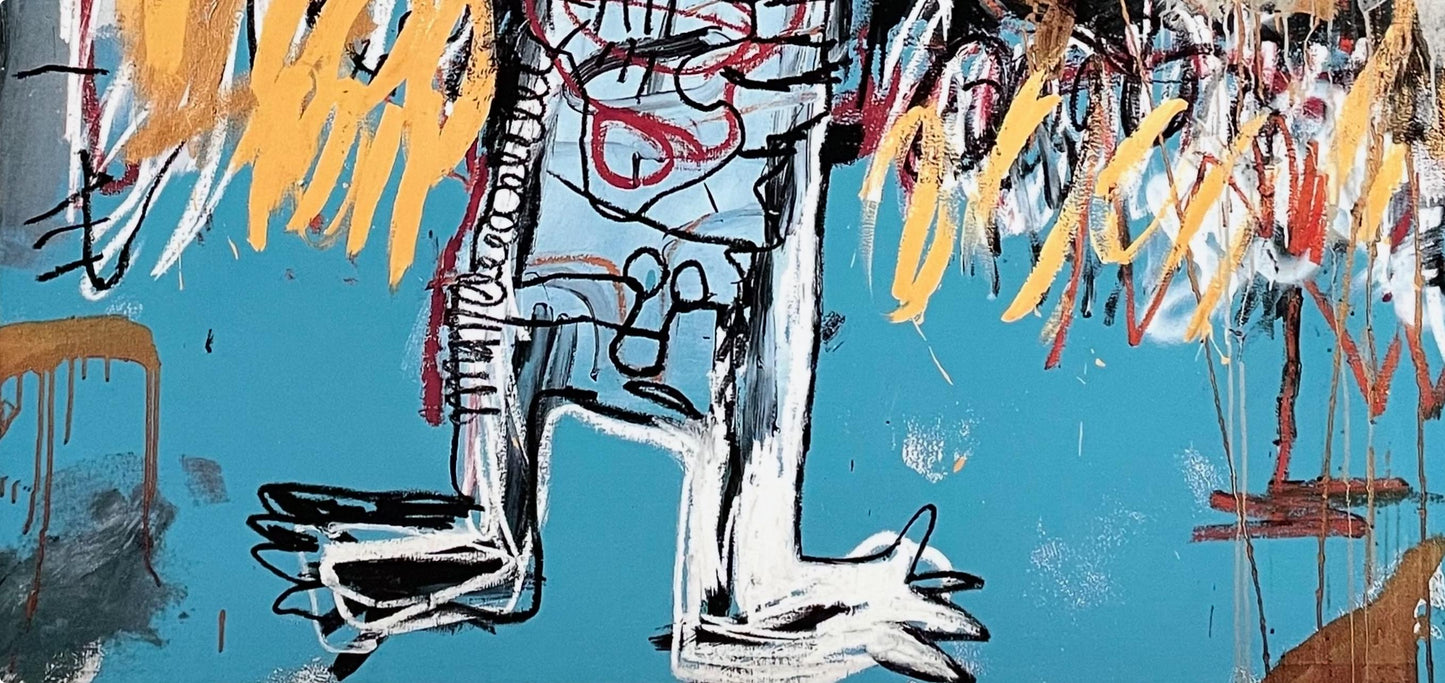 Jean-Michel Basquiat, Fallen Angel, Official Edition Archival Pigment Print