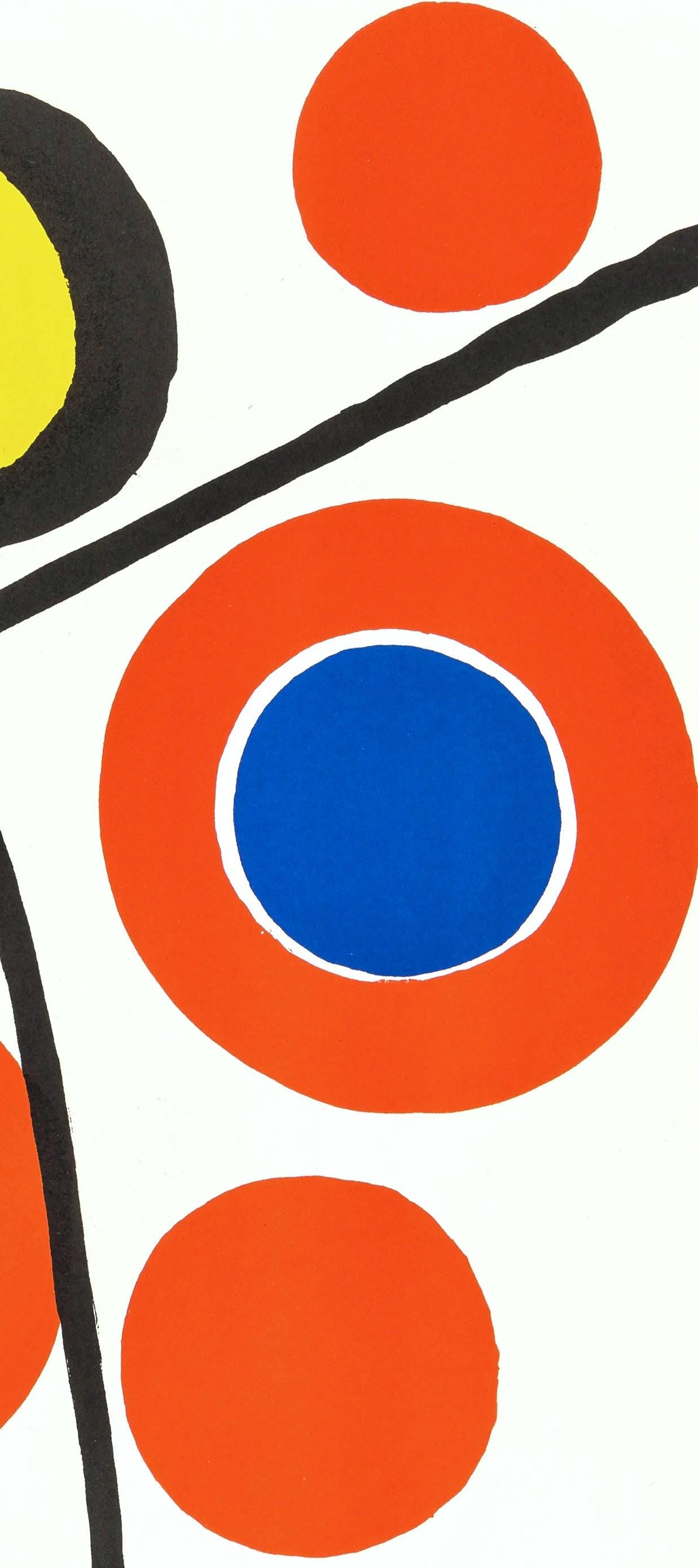 Alexander Calder, Composition, Derrire Le Miroir, Lithograph