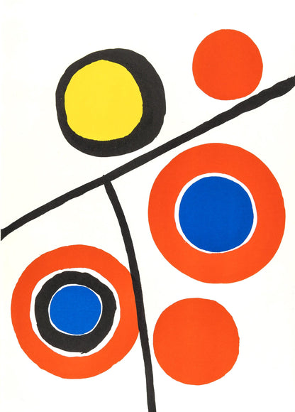 Alexander Calder, Composition, Derrire Le Miroir, Lithograph