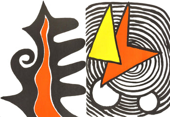 Alexander Calder, Composition, Derrire Le Miroir, Lithograph