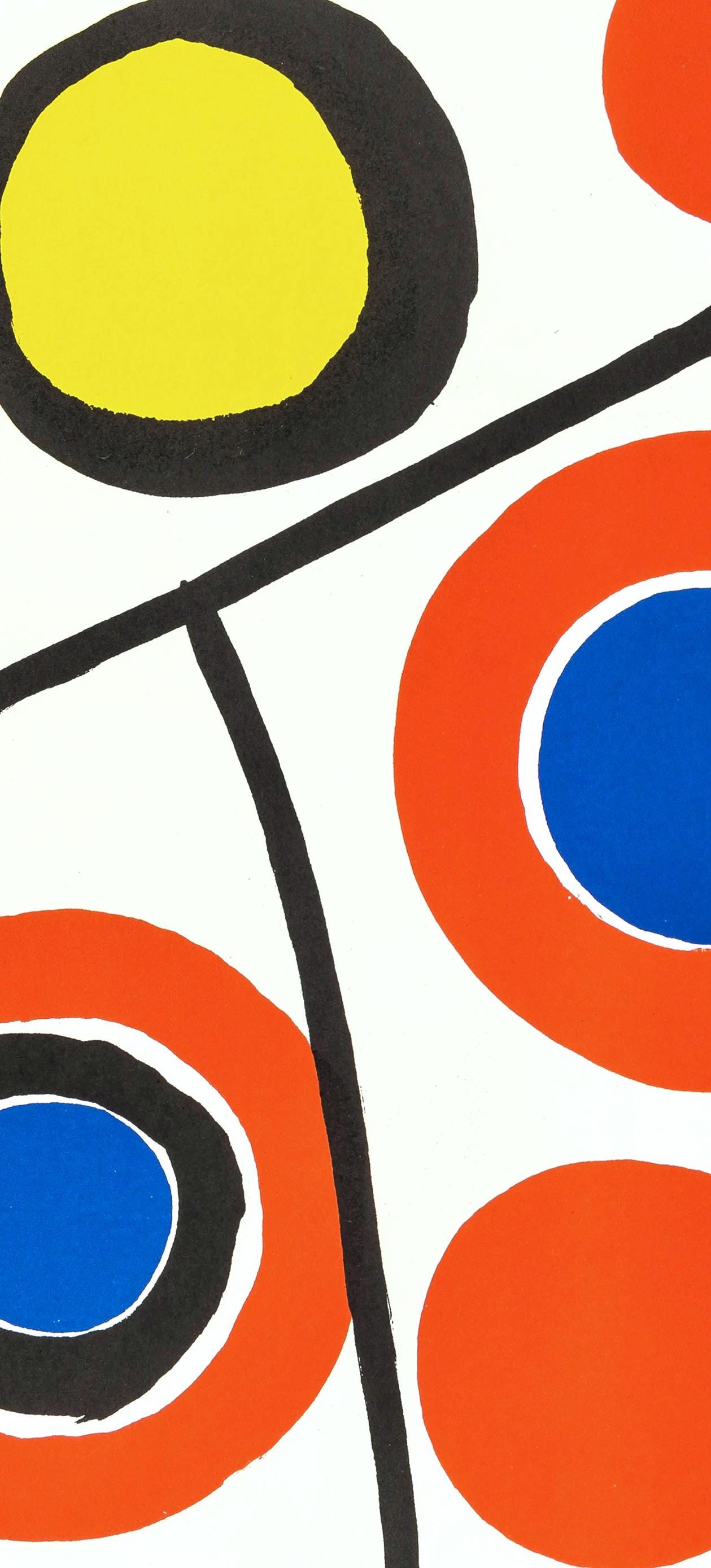 Alexander Calder, Composition, Derrire Le Miroir, Lithograph