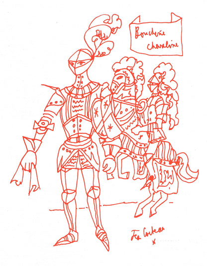 Jean Cocteau, Untitled, from Recipes for a Friend, illustrations by Jean Cocteau, Lithograph, 1964