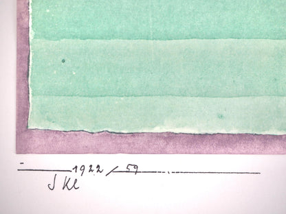 1964 - Paul Klee - Drei Hauser Grun violette Stafung - 12 aquarelles - Lithograph and Pochoir