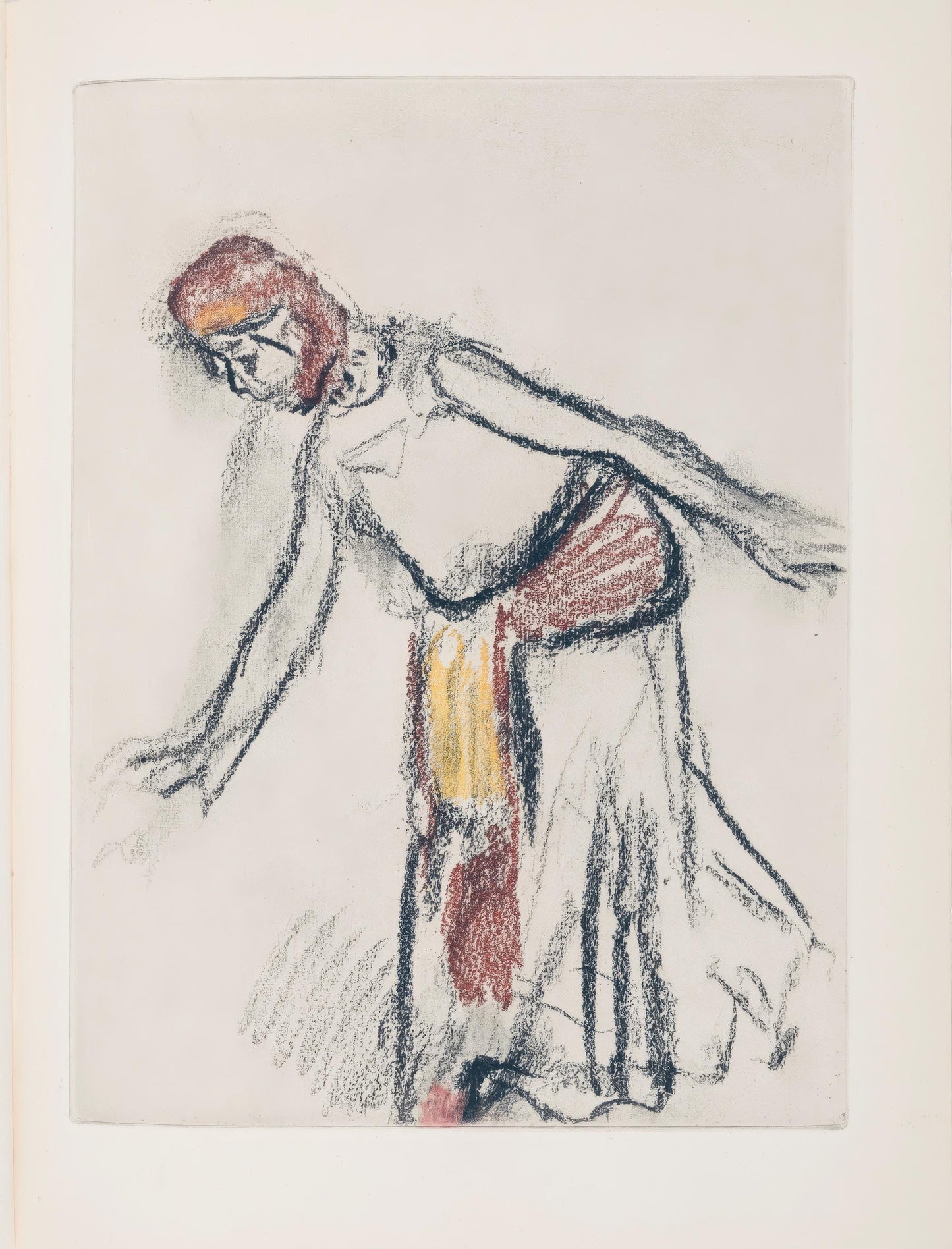 1936 - Edgar Degas - Oriental Dancer - from Dance Drawings - Engraving