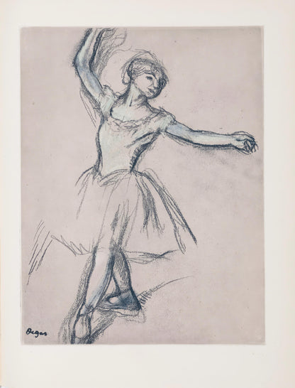 Edgar Degas, Dancer, from Dance Drawings, Engraving, 1936