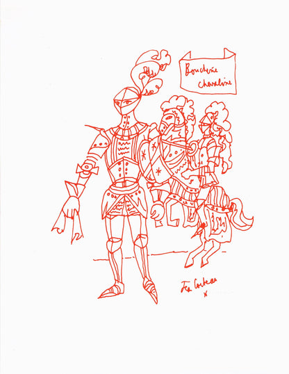 Jean Cocteau, Untitled, from Recipes for a Friend, illustrations by Jean Cocteau, Lithograph, 1964