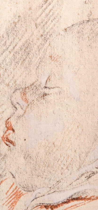 Sleeping child by Cornelis de Vos Lithograph Pochoir 1968