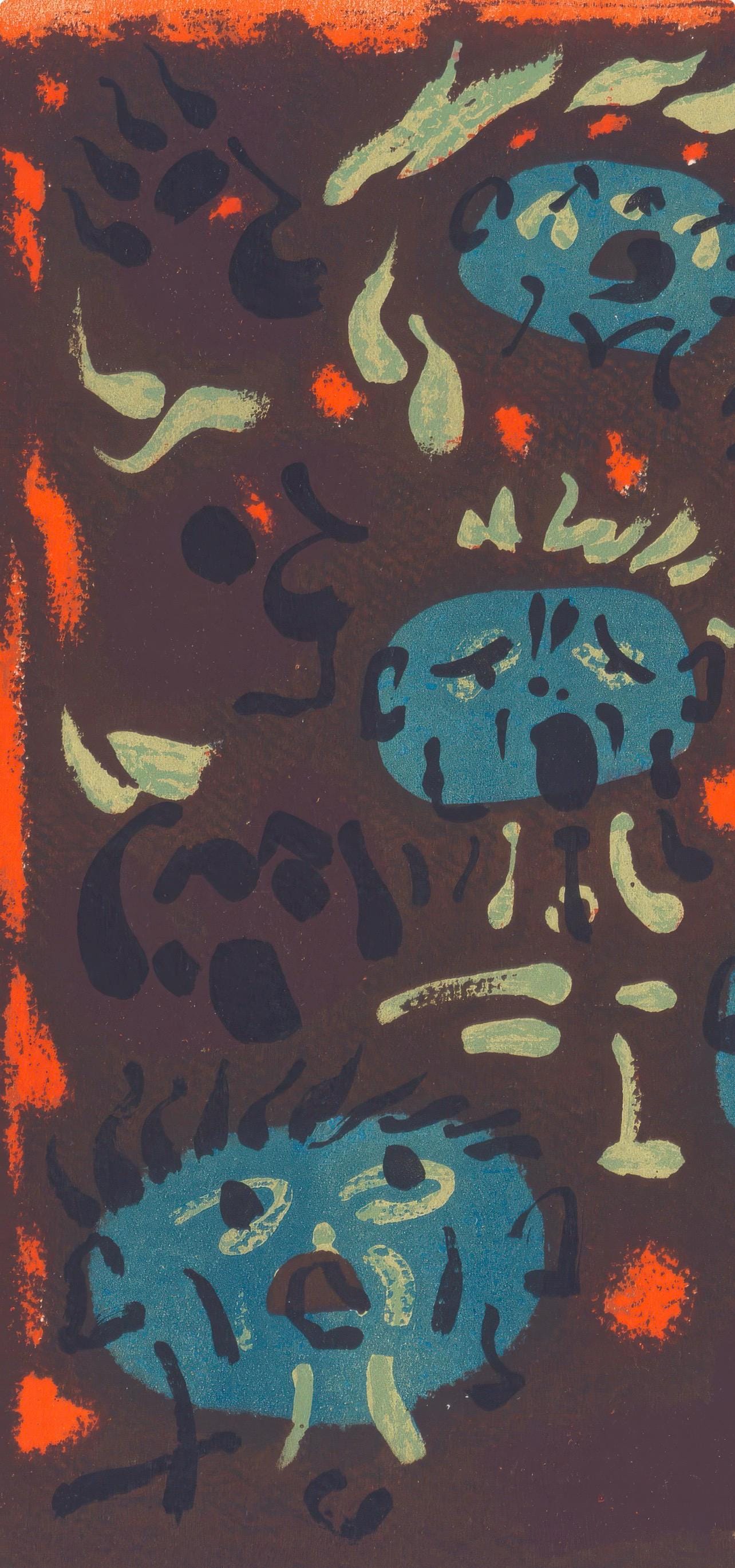 Masson Andre, Albert Camus, from oeuvres completes Lithograph 1962