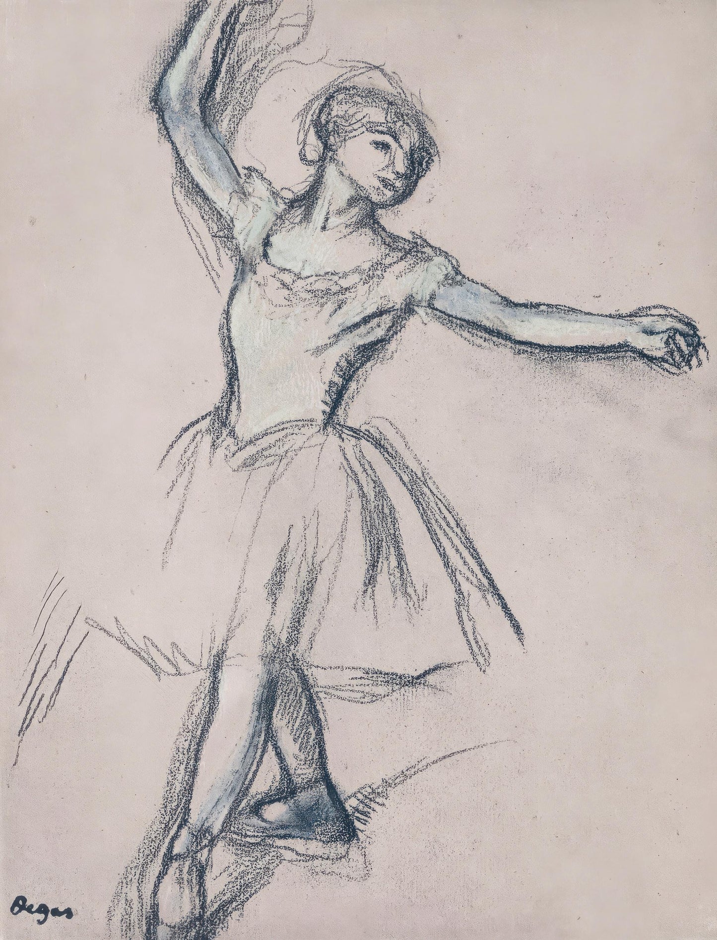 Edgar Degas, Dancer, from Dance Drawings, Engraving, 1936