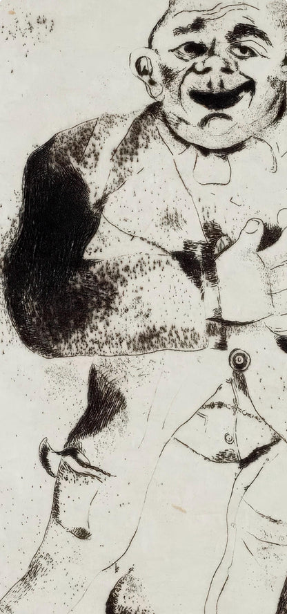 Marc Chagall, Sobakevitch, from Dead Souls, Etching, 19231927