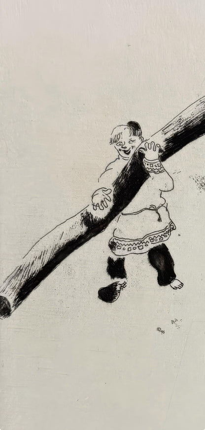 Marc Chagall, Sobakevitch Near the Armchair, from Dead Souls, Etching, 19231927