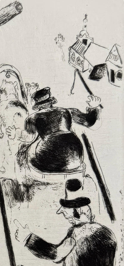 Marc Chagall, Sobakevitch Near the Armchair, from Dead Souls, Etching, 19231927