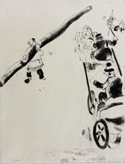Marc Chagall, Sobakevitch Near the Armchair, from Dead Souls, Etching, 19231927